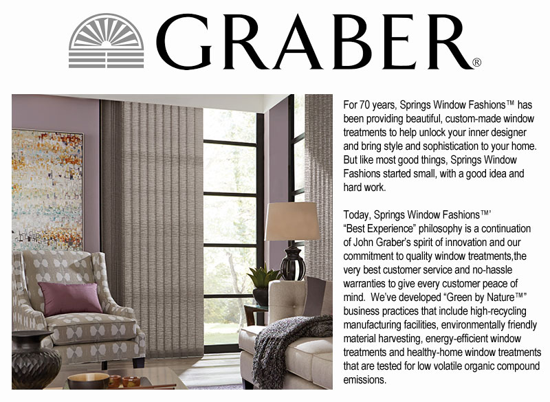 Graber is a brand and registered trademark of Springs Window Fashions™